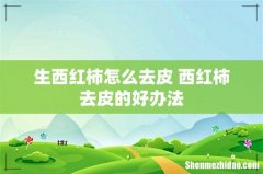 生西红柿怎么去皮 西红柿去皮的好办法