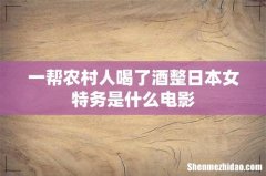 一帮农村人喝了酒整日本女特务是什么电影