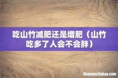 山竹吃多了人会不会胖 吃山竹减肥还是增肥