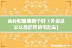 台铃和雅迪哪个好（外卖员公认最能跑的电动车)