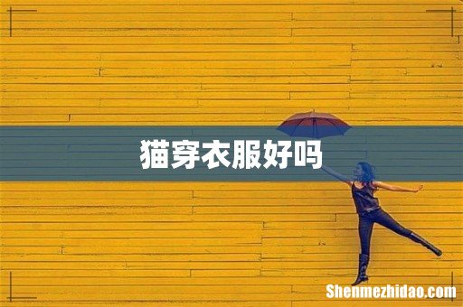猫穿衣服好吗