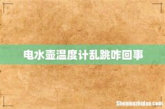 电水壶温度计乱跳咋回事
