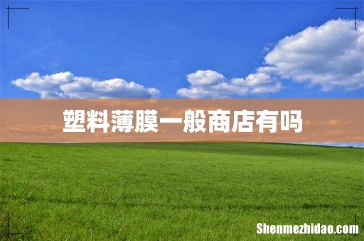 塑料薄膜一般商店有吗