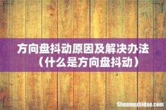 什么是方向盘抖动 方向盘抖动原因及解决办法