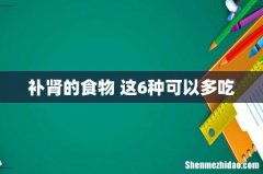 补肾的食物 这6种可以多吃
