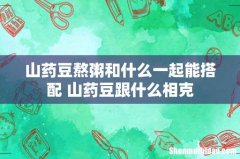 山药豆熬粥和什么一起能搭配 山药豆跟什么相克