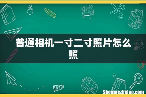 普通相机一寸二寸照片怎么照