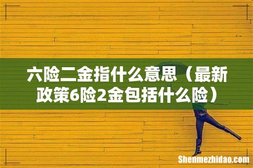 最新政策6险2金包括什么险 六险二金指什么意思