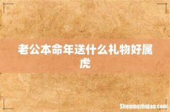 老公本命年送什么礼物好属虎