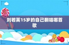 刘若英15岁的自己翻唱哪首歌
