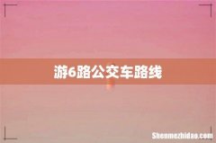 游6路公交车路线