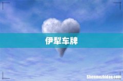 伊犁车牌