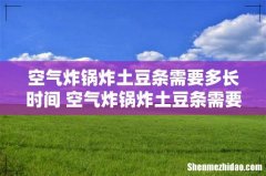 空气炸锅炸土豆条需要多长时间 空气炸锅炸土豆条需要放油吗