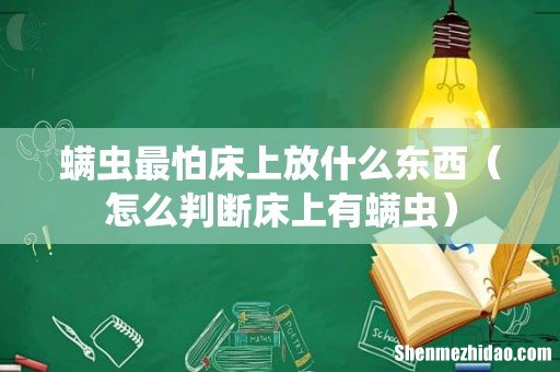 怎么判断床上有螨虫 螨虫最怕床上放什么东西