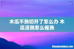 木瓜不熟切开了怎么办 木瓜没熟怎么催熟
