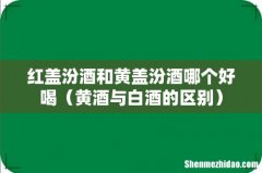 黄酒与白酒的区别 红盖汾酒和黄盖汾酒哪个好喝