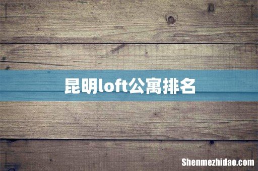昆明loft公寓排名