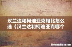 汉兰达和柯迪亚克哪个值得买 汉兰达和柯迪亚克相比怎么选