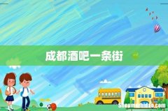 成都酒吧一条街