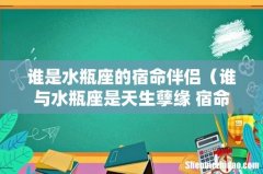谁与水瓶座是天生孽缘 宿命情缘 谁是水瓶座的宿命伴侣
