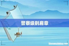 警察级别肩章