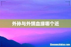 外孙与外甥血缘哪个近