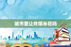 城市里让炸爆米花吗