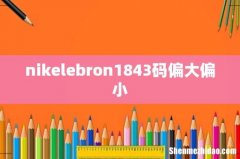 nikelebron1843码偏大偏小