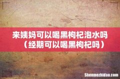经期可以喝黑枸杞吗 来姨妈可以喝黑枸杞泡水吗