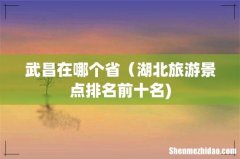 武昌在哪个省（湖北旅游景点排名前十名)