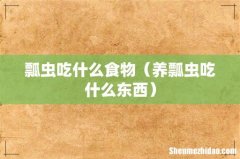 养瓢虫吃什么东西 瓢虫吃什么食物