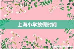 上海小学放假时间