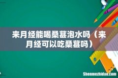 来月经可以吃桑葚吗 来月经能喝桑葚泡水吗