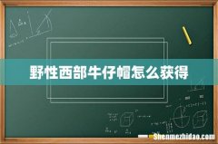 野性西部牛仔帽怎么获得