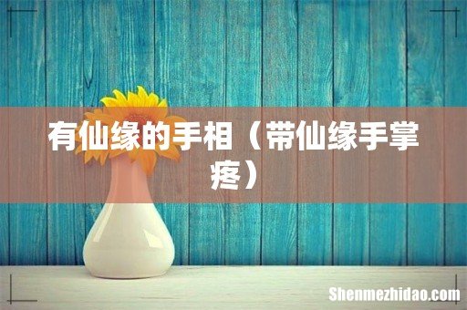 带仙缘手掌疼 有仙缘的手相