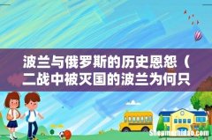 二战中被灭国的波兰为何只恨苏联 波兰与俄罗斯的历史恩怨