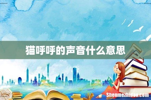 猫呼呼的声音什么意思
