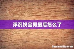 浮沉妈宝男最后怎么了