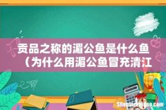 为什么用湄公鱼冒充清江江团 贡品之称的湄公鱼是什么鱼