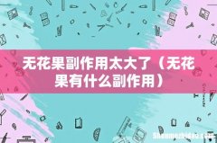 无花果有什么副作用 无花果副作用太大了