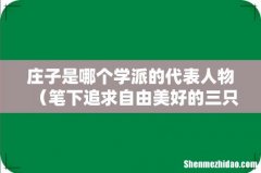 笔下追求自由美好的三只神鸟 庄子是哪个学派的代表人物