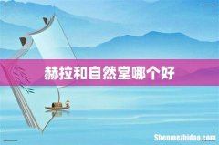 赫拉和自然堂哪个好