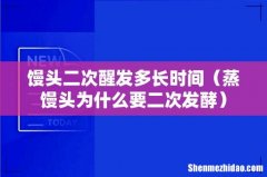 蒸馒头为什么要二次发酵 馒头二次醒发多长时间