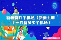 新疆土地上一共有多少个机场 新疆有几个机场