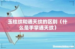 什么是手掌通天纹 玉柱纹和通天纹的区别