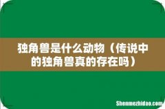传说中的独角兽真的存在吗 独角兽是什么动物