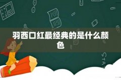 羽西口红最经典的是什么颜色