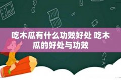 吃木瓜有什么功效好处 吃木瓜的好处与功效