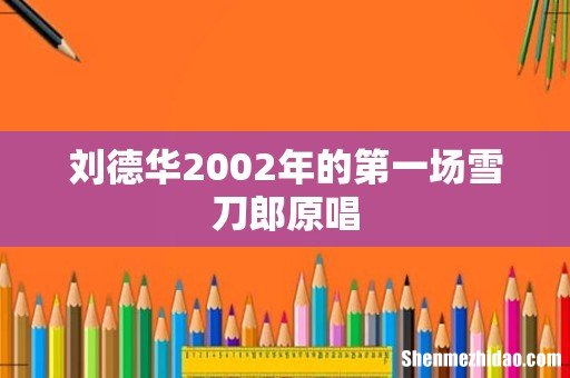 刘德华2002年的第一场雪刀郎原唱