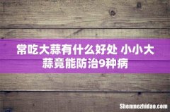 常吃大蒜有什么好处 小小大蒜竟能防治9种病